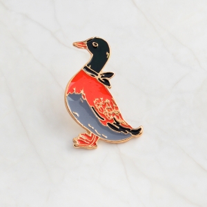 Buy pin goose bird enamel brooch - product collection