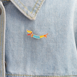Pin Long Dog enamel brooch Idolstore - Merchandise and Collectibles Merchandise, Toys and Collectibles