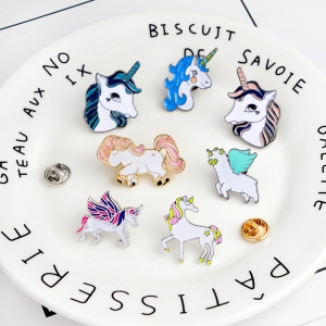 Pin Unicorn Blue Mane enamel brooch Idolstore - Merchandise and Collectibles Merchandise, Toys and Collectibles