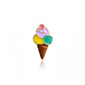 Merchandise Pin Ice Cream Cone Enamel Brooch