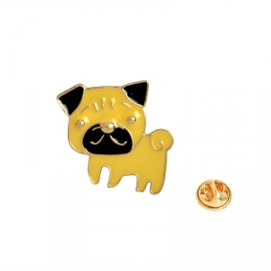 Merchandise Pin Pug Dog Enamel Brooch