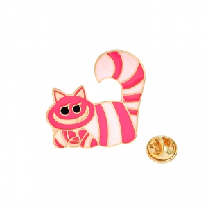 Collectibles Pin Cheshire Cat Alice In Wonderland Enamel Brooch