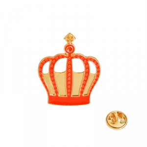 Collectibles Pin Queen'S Crown Red Alice In Wonderland Enamel Brooch