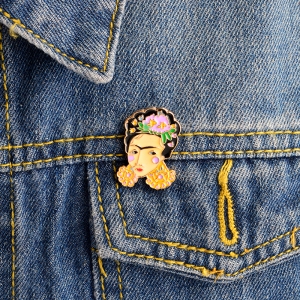 Pin Frida Kahlo enamel brooch Idolstore - Merchandise and Collectibles Merchandise, Toys and Collectibles