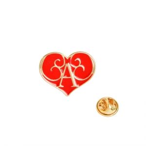 Collectibles Pin Heart Alice In Wonderland Enamel Brooch