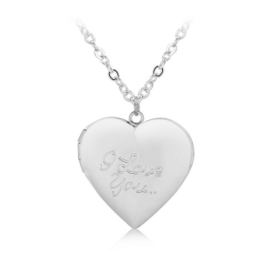 Necklace I love you Silver Heart Idolstore - Merchandise and Collectibles Merchandise, Toys and Collectibles