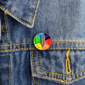 Pin Fuck Wheel of Fortune enamel brooch Idolstore - Merchandise and Collectibles Merchandise, Toys and Collectibles