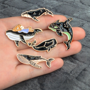 Pin Whale Dreamer enamel brooch Idolstore - Merchandise and Collectibles Merchandise, Toys and Collectibles