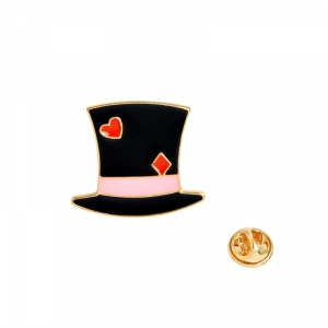Collectibles Pin Mad Hatter'S Hat Alice In Wonderland Enamel Brooch