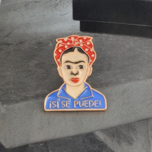 Pin Frida Kahlo Isi Se Puedo enamel brooch Idolstore - Merchandise and Collectibles Merchandise, Toys and Collectibles