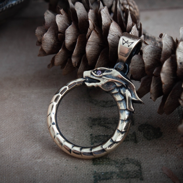Ouroboros Pendant Serpent Mythology Necklace - Idolstore - Merchandise ...