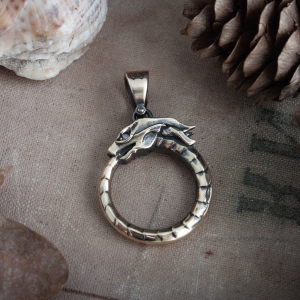 Ouroboros pendant Serpent Mythology Necklace Idolstore - Merchandise and Collectibles Merchandise, Toys and Collectibles