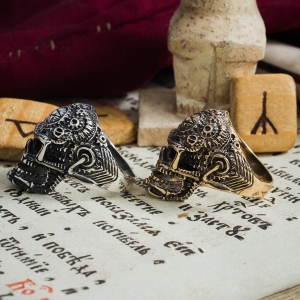 Skull ring Skeleton Mystic Handmade Craft Idolstore - Merchandise and Collectibles Merchandise, Toys and Collectibles