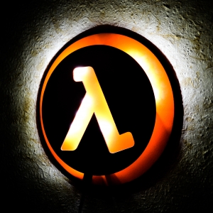Collectibles Night Light Half Life Game Lamp Logo