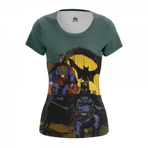 Women’s t-shirt Steampunk Batman Superman Top Idolstore - Merchandise and Collectibles Merchandise, Toys and Collectibles