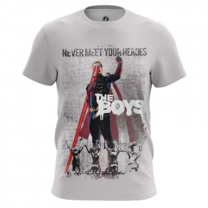 Men’s t-shirt Never meet your heroes the boys Top Idolstore - Merchandise and Collectibles Merchandise, Toys and Collectibles