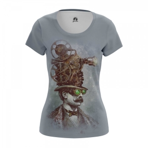 Steampunk Women’s t-shirt Grey Idolstore - Merchandise and Collectibles Merchandise, Toys and Collectibles