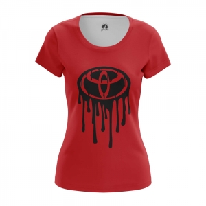 Women’s t-shirt Toyota Logo Red Top Idolstore - Merchandise and Collectibles Merchandise, Toys and Collectibles