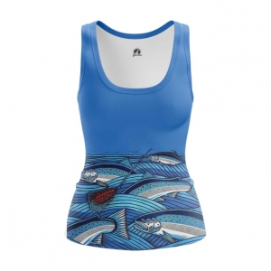 Womens tank Fish print fishing Idolstore - Merchandise and Collectibles Merchandise, Toys and Collectibles 2