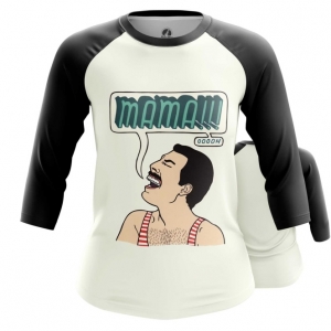 Women’s Raglan Mama Freddie Mercury Queen Idolstore - Merchandise and Collectibles Merchandise, Toys and Collectibles 2