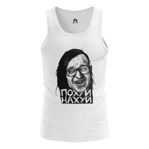 Men’s tank Egor Letov Swear Words Merch Vest Idolstore - Merchandise and Collectibles Merchandise, Toys and Collectibles 2