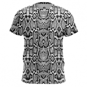 Merchandise Men'S T-Shirt Snake Skin Pattern Print Snakes Top