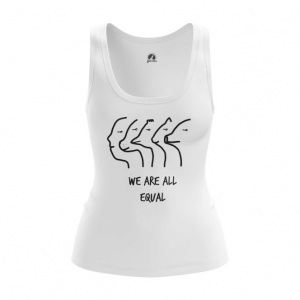 Women’s Tank  We are all equal Vegan Vest Idolstore - Merchandise and Collectibles Merchandise, Toys and Collectibles 2