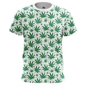 Collectibles Men'S T-Shirt Cannabis Print Leafs Top