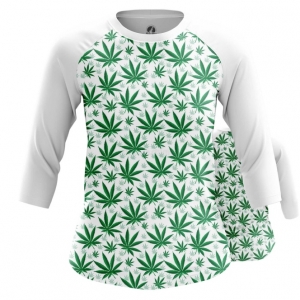 Women’s Raglan Cannabis Print Leafs Idolstore - Merchandise and Collectibles Merchandise, Toys and Collectibles 2