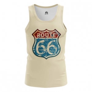 Collectibles Men'S Tank Route 66 Road Print Vest