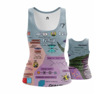 Women’s Tank  Physics Science Print Vest Idolstore - Merchandise and Collectibles Merchandise, Toys and Collectibles 2