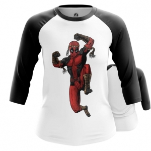 Women’s Raglan Muay Thai Deadpool Idolstore - Merchandise and Collectibles Merchandise, Toys and Collectibles 2