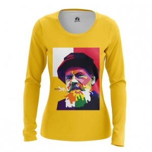 Women’s Long Sleeve Leo Tolstoy Art WPAP print Idolstore - Merchandise and Collectibles Merchandise, Toys and Collectibles 2