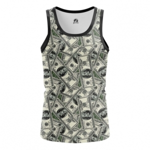 Men’s tank 100 dollars Money print Vest Idolstore - Merchandise and Collectibles Merchandise, Toys and Collectibles 2