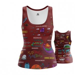 Women’s Tank  Biology Science Print Vest Idolstore - Merchandise and Collectibles Merchandise, Toys and Collectibles 2