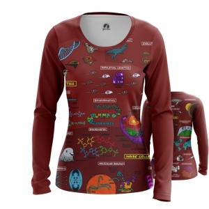 Women’s Long Sleeve Biology Science Print Idolstore - Merchandise and Collectibles Merchandise, Toys and Collectibles 2
