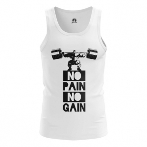 Collectibles Men'S Tank No Pain No Gain Powerlifting Vest