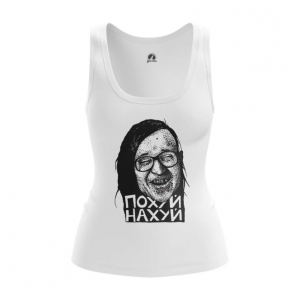 Women’s Tank  Egor Letov Swear Words Merch Vest Idolstore - Merchandise and Collectibles Merchandise, Toys and Collectibles 2