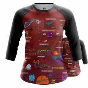 Women’s Raglan Biology Science Print Idolstore - Merchandise and Collectibles Merchandise, Toys and Collectibles 2