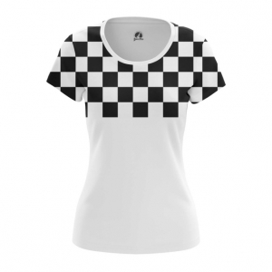 Women’s t-shirt Checkered Chess pattern Top Idolstore - Merchandise and Collectibles Merchandise, Toys and Collectibles 2