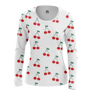 Collectibles Women'S Long Sleeve Cherry Print Cherries Pattern