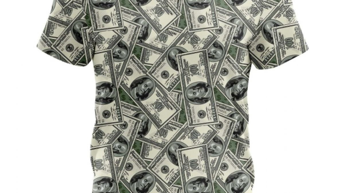 Men's T-shirt 100 Dollars Money Print Top - Idolstore - Merchandise 