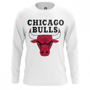 Merch Men'S Long Sleeve Chicago Bulls Logo Basketball
