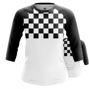 Women’s Raglan Checkered Chess pattern Idolstore - Merchandise and Collectibles Merchandise, Toys and Collectibles 2
