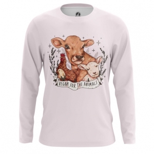 Vegan Men’s Long Sleeve Animals Merch Idolstore - Merchandise and Collectibles Merchandise, Toys and Collectibles 2