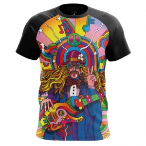 Hippie Men’s t-shirt Print Top Paints Idolstore - Merchandise and Collectibles Merchandise, Toys and Collectibles 2