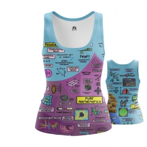 Women’s Tank  Math Science Print Vest Idolstore - Merchandise and Collectibles Merchandise, Toys and Collectibles 2