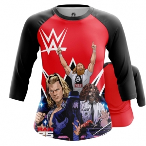 Women’s Raglan WWE Wrestling Merch Idolstore - Merchandise and Collectibles Merchandise, Toys and Collectibles 2