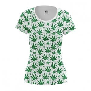Women’s t-shirt Cannabis Print Leafs Top Idolstore - Merchandise and Collectibles Merchandise, Toys and Collectibles 2