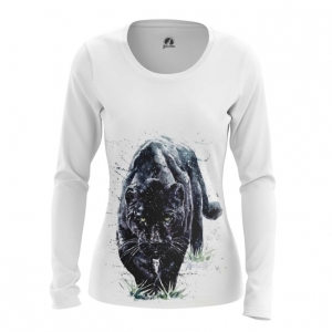 Women’s Long Sleeve Black Panther Wild Cat Idolstore - Merchandise and Collectibles Merchandise, Toys and Collectibles 2